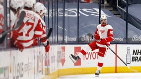 Greiss makes 22 saves, Red Wings rally to beat Blue Jackets