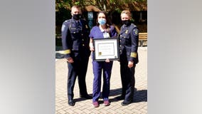 Ann Arbor police honor woman who risked own safety to help Briarwood Mall shooting victim