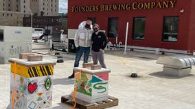 Founders Brewing partners with Bees in the D to add hives to roof of Detroit Taproom