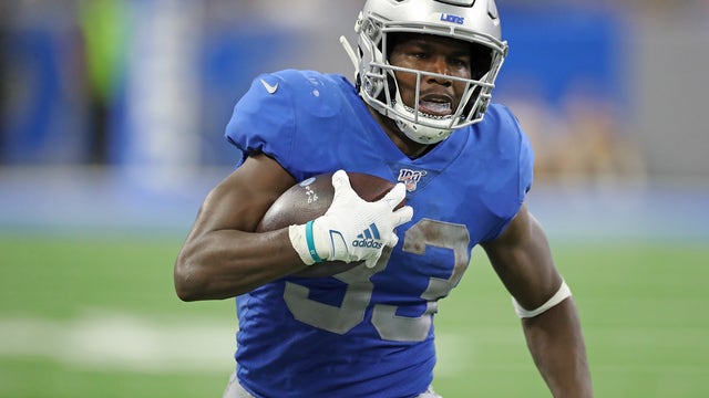 AP source: Lions releasing running back Kerryon Johnson