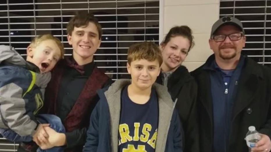 Sean Johnson, right, died in an apartment fire leaving three sons behind.