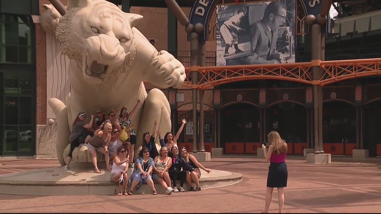 Preparations underway at Comerica Park for Tigers Opening Day