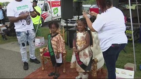 5-year-old Rosie White crowned Miss Juneteenth 2021