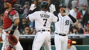 Schoop, Rogers drive in 3 apiece, Tigers beat Cardinals 8-2