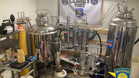 Police confiscate 'highly elaborate THC extraction lab' from Clinton Township home