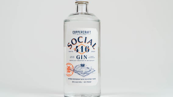 Michigan distillery's newest gin made from same bluegrass found in Comerica Park
