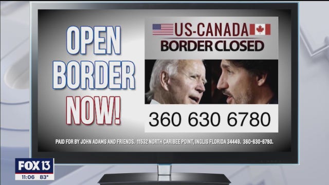 Florida man launches effort to reopen Canadian border