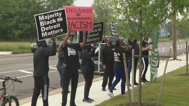 Activists bristle over Stellantis green initiative at Detroit Assembly Complex