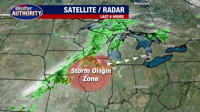 Live updates: First round of storms clear through Metro Detroit, more possible Tuesday afternoon