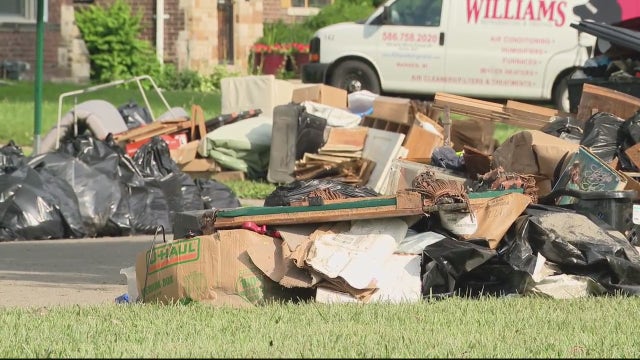 Detroit handing out free flood cleaning supplies to residents after weekend storms