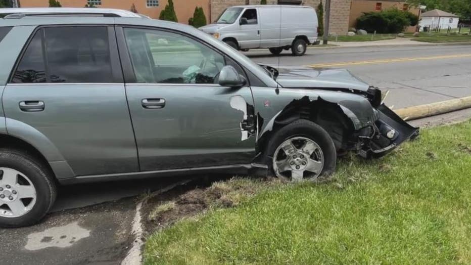 A photo of a recent crash on Schoenherr.