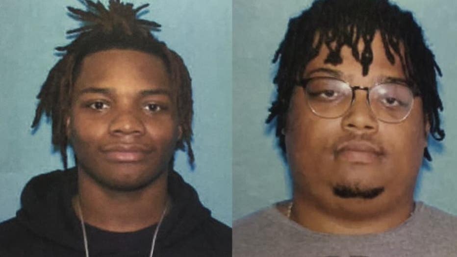 Brothers James Jones Jr., left, and Sedale Gilliam are named as suspects in a shooting on Detroit's east side.