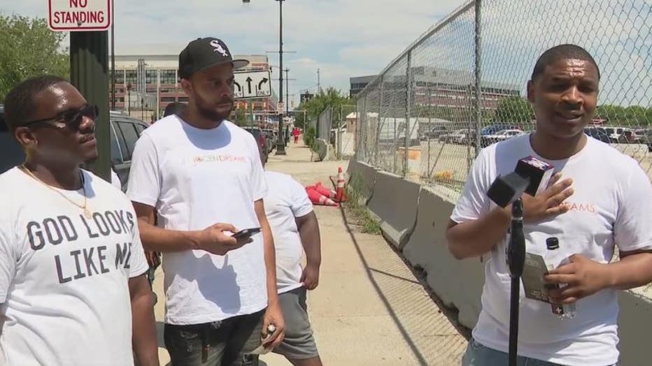 Davonte Sanford who was wrongfully convicted nearly 10 years ago for four murders spoke at the rally.