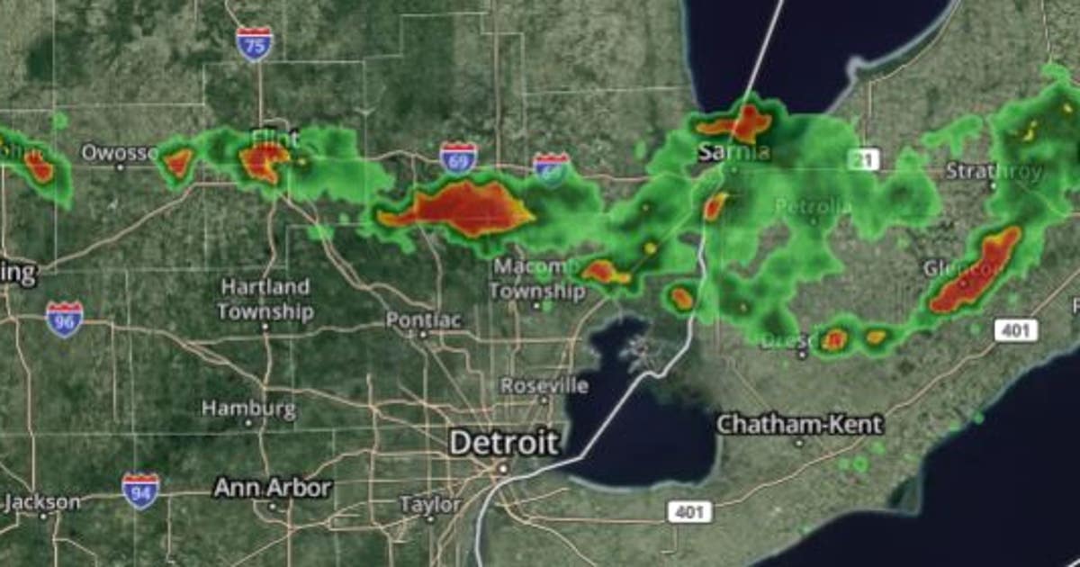 Severe Thunderstorm Warnings for multiple counties in SE Michigan | FOX ...