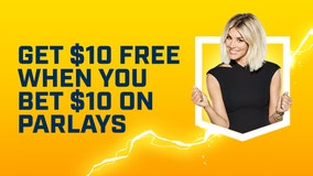 Get $10 free on FOX Bet when you bet $10 on parlays on Mondays