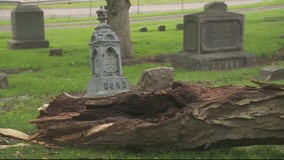 Pontiac's historic Oak Hill Cemetery damaged by storms; volunteers needed for cleanup