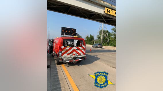 MSP remind drivers to move over after MDOT van hit on I-75