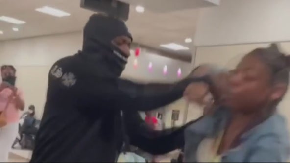 Another fight between Spirit passengers caught on camera as women scuffle before flight to Detroit