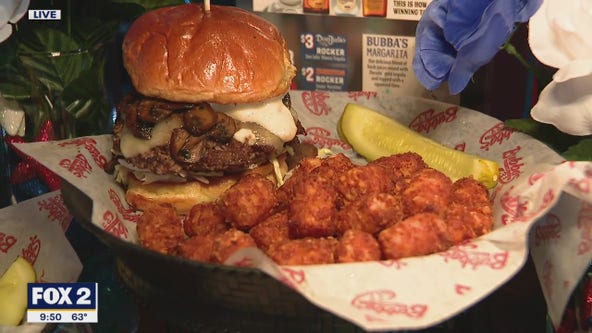 Bubba's 33 makes their Sunshine Burger