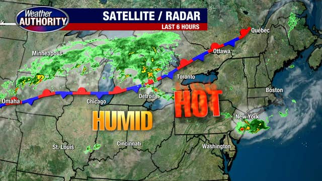 Thunderstorms to follow Metro Detroit's hottest day of the year