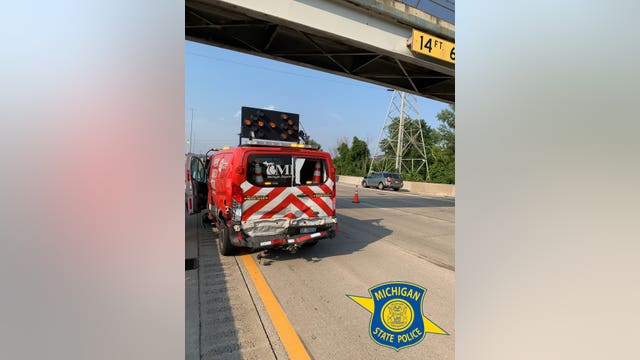 MSP remind drivers to move over after MDOT van hit on I-75