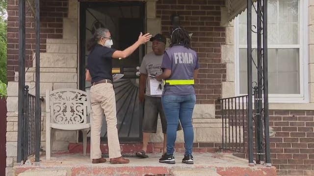 FEMA visits hard-hit east side of Detroit to help with flooding fallout