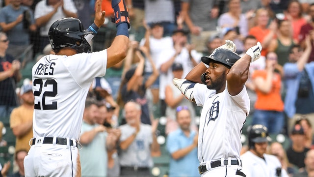 Cabrera drives in 5 in Detroit's 14-0 rout of Texas