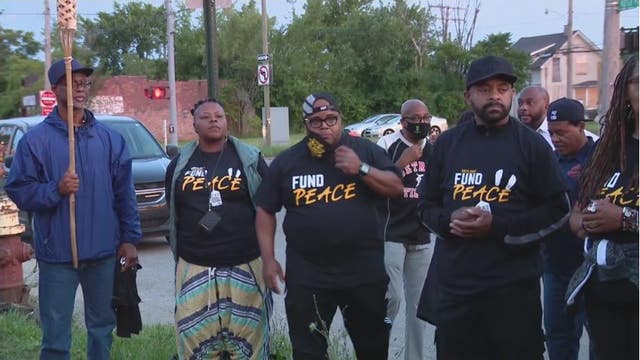 Peace march by community activists call for a halt in city violence