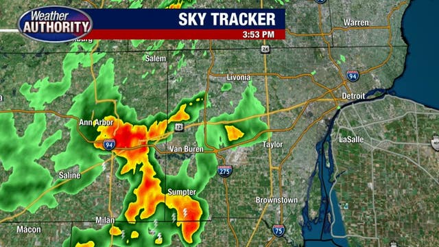 Wind gusts of 40 MPH expected Tuesday night as another line of strong storms push into Detroit