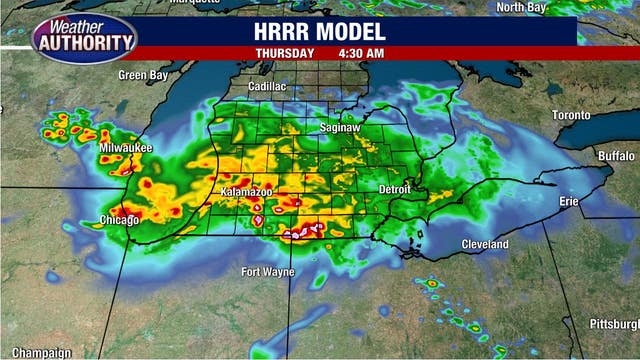 Wednesday conditions are looking pleasant. But a strong storm complex is brewing for tonight