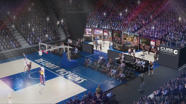 Detroit Pistons to open NBA-first courtside bar behind visitors