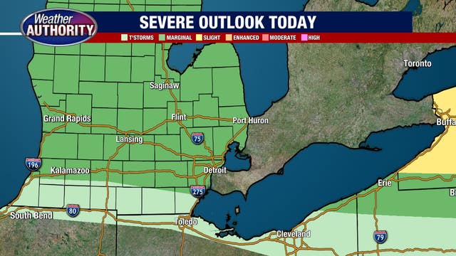 Tuesday temperatures again in the high 80s, chance of spotty showers throughout the day