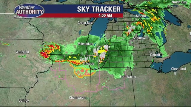 Severe weather threat in Metro Detroit falls slightly, heavy storms still on the way