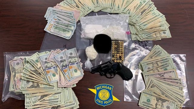 Michigan State Police make major drug bust in Van Buren Township, finding 400 grams of cocaine and $30K