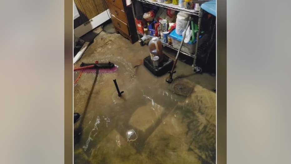 Raw sewage flooded basements on Hennepin Street in Garden City.