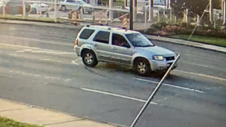 A photo of the suspect vehicle that carried an abducted woman in Detroit Tuesday night. 