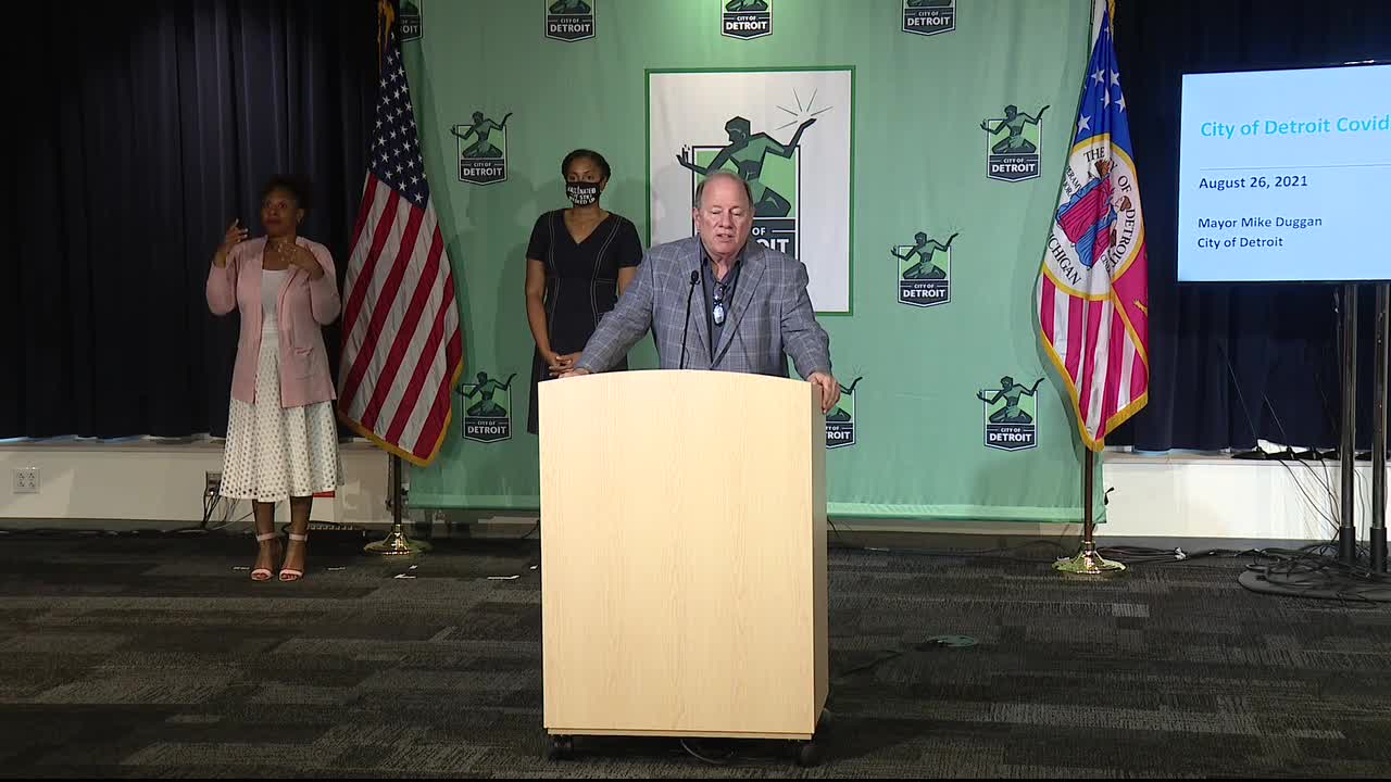 Detroit Mayor Mike Duggan gives final press conference before leaving office