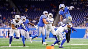 Colts beat Lions 27-17, but lose QB Sam Ehlinger to injury