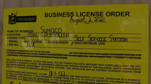 Detroit police investigate businesses closed by city where crimes occur