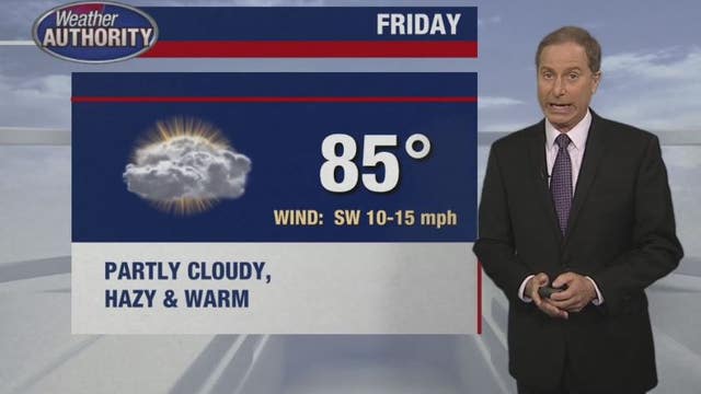 Weather outlook: Not a bad looking Friday