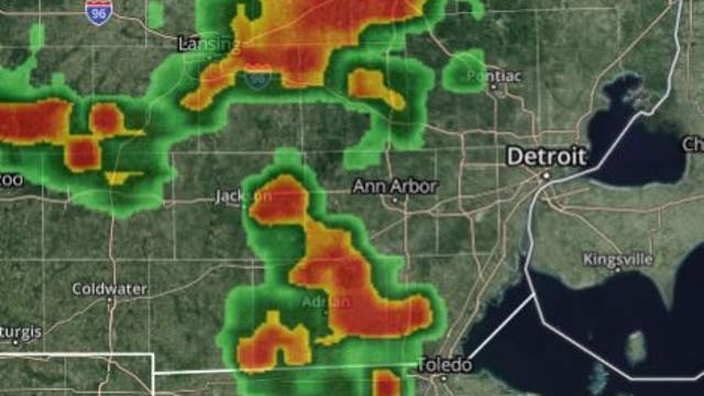 Severe weather rolls through SE Michigan