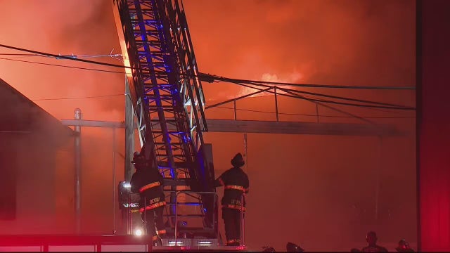 Firefighters battle massive chemical blaze at Detroit manufacturing site