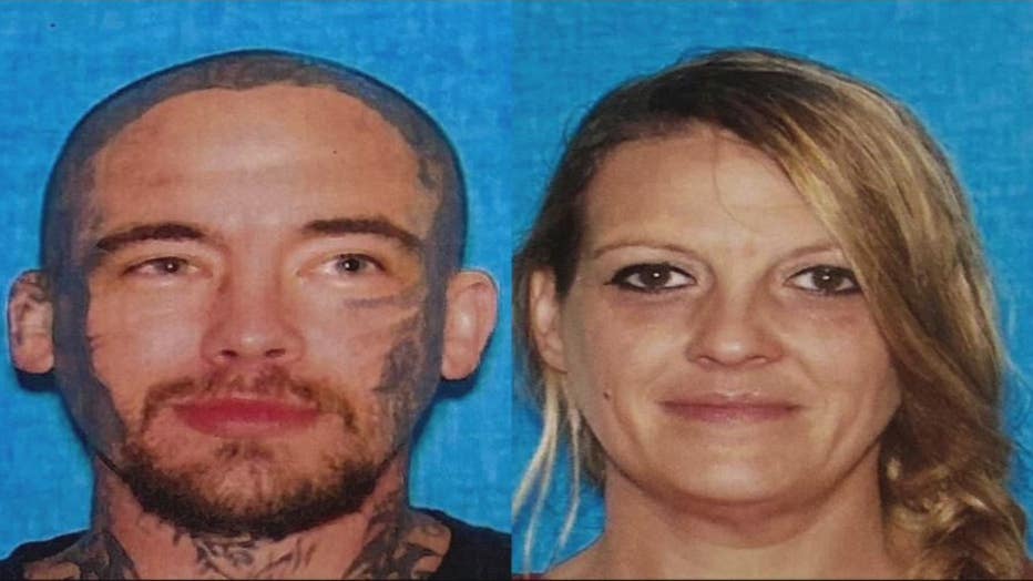 Carjack suspects William Lanham and Michelle Holladay.