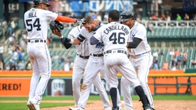 Candelario 2 homers, Tigers walk off Rays with walk in 11th