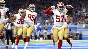 Healthy 49ers start strong with 41-33 win over lowly Lions