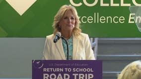 First lady Jill Biden in Royal Oak praises mask, vaccine efforts for in-person learning return