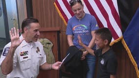 Boy battling serious illness gets wish as junior officer with Sterling Heights police