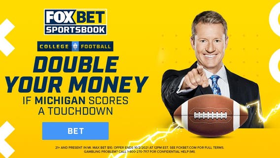 Double your money if Michigan scores a touchdown against Wisconsin