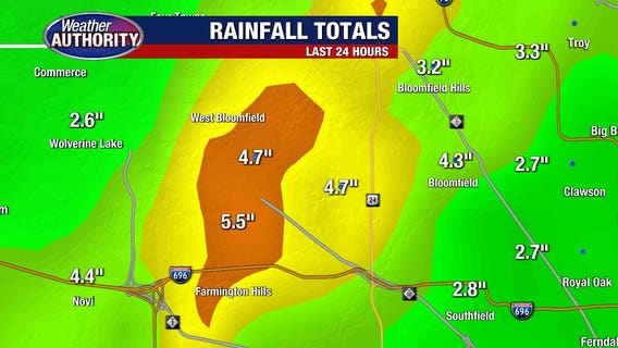 Metro Detroit weather: Heavy rain until 4 a.m., here's what else to expect