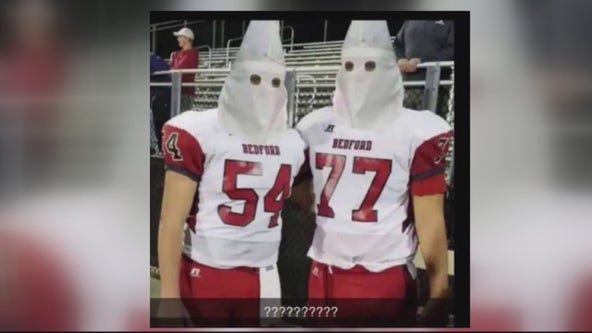 Authorities investigating after photo depicts former Bedford High football players wearing KKK hoods